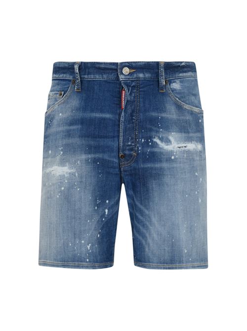 Bermuda Light Heritage Wash Marine Shorts DSQUARED2 | S74MU0881 S30872470